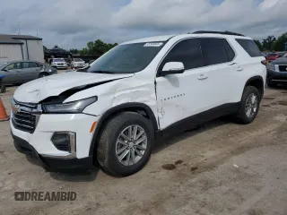 2022 Chevrolet Traverse LT Cloth z VIN 1GNERGKW1NJ188428, wystawiony jako Copart lot #55568665 z przebiegiem 24 246 mil mil oraz Szkoda całkowita • Salvage title. Historia ofert i sprzedaży dostępna na DreamBid. Obrazek 1.