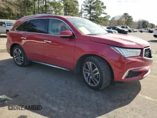 2018 Acura MDX Advance with VIN 5J8YD4H82JL002830, listed as a Copart auction lot 43667625 with 117,192 mi miles and Salvage Title. Bid and sale history available at carsss.com. Image 4.