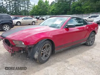 2012 Ford Mustang V6 with VIN 1ZVBP8EM5C5286673, listed as a IAAI auction lot 42172106 with 207,627 mi miles and . Bid and sale history available at DreamBid. Image 2.