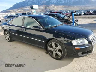2006 Audi A8 4.2L z VIN WAUML44E46N025255, wystawiony jako Copart lot #48436035 z przebiegiem 150 567 mil mil oraz Tytuł czysty. Historia ofert i sprzedaży dostępna na DreamBid. Obrazek 4.