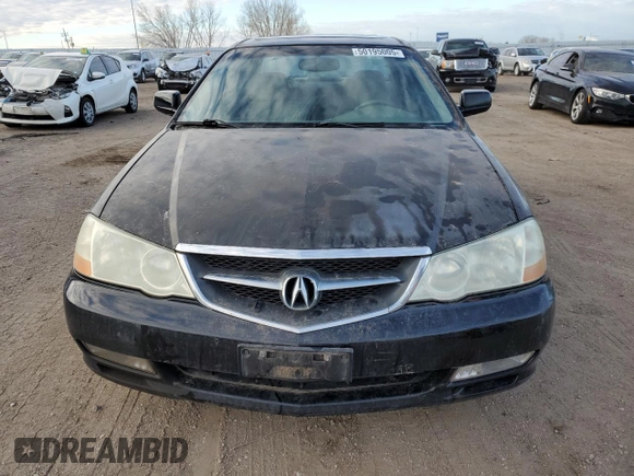 2003 Acura TL with VIN 19UUA56643A086128, listed as a Copart auction lot 50195005 with 172,376 mi miles and Salvage Title. Bid and sale history available at carsss.com. Image 5.