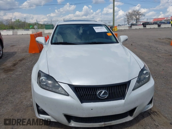 2011 Lexus IS 250 with VIN JTHBF5C24B5133687, listed as a IAAI auction lot 42013015 with 116,939 mi miles. Bid and sale history available at carsss.com. Image 12.
