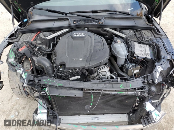 2020 Audi A5 Premium Plus z VIN WAUTNAF55LA003821, wystawiony jako Copart lot #60146443 z przebiegiem 8 100 mil mil oraz . Historia ofert i sprzedaży dostępna na DreamBid. Obrazek 11.