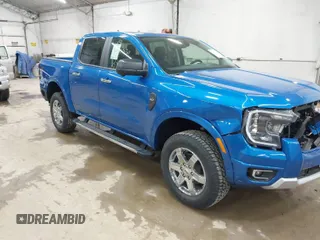 2024 Ford Ranger XLT with VIN 1FTER4HH7RLE69434, listed as a IAAI auction lot 41900530 with 3 mi miles. Bid and sale history available at carsss.com. Image 1.