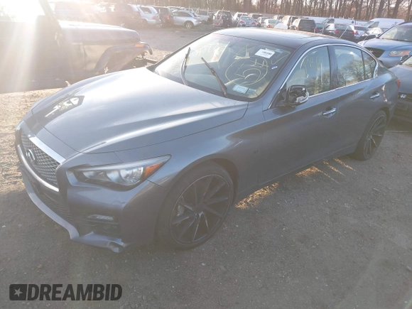 2014 Infiniti Q50 Sport with VIN JN1BV7AR0EM689590, listed as a IAAI auction lot 41766451 with Not Provided miles and . Bid and sale history available at DreamBid. Image 16.