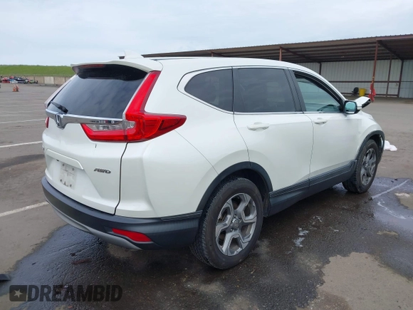 2017 Honda CR-V EX-L with VIN 2HKRW2H80HH690472, listed as a IAAI auction lot 41856777 with 162,455 mi miles. Bid and sale history available at carsss.com. Image 4.
