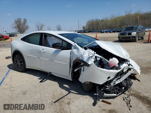 2024 Toyota Prius LE with VIN JTDACAAU5R3032912, listed as a Copart auction lot 52918005 with Not Provided miles and Salvage Title. Bid and sale history available at DreamBid. Image 4.