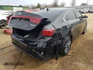 2021 Kia Forte EX with VIN 3KPF54AD6ME281108, listed as a Copart auction lot 38240772 with 34,719 mi miles and Salvage Title. Bid and sale history available at DreamBid. Image 4.