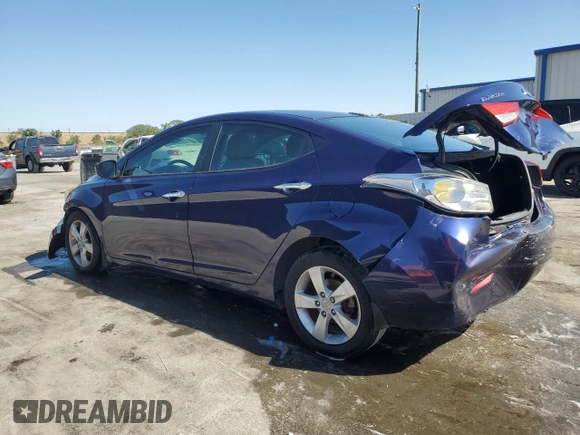 2013 Hyundai Elantra Limited with VIN 5NPDH4AE7DH179786, listed as a Copart auction lot 52531825 with 147,850 mi miles and Salvage Title. Bid and sale history available at DreamBid. Image 2.