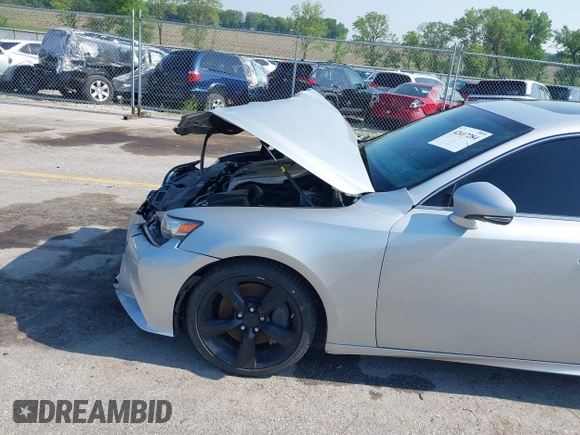 2014 Lexus IS 350 with VIN JTHCE1D24E5001032, listed as a IAAI auction lot 42417284 with 132,596 mi miles and . Bid and sale history available at DreamBid. Image 17.