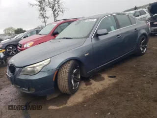 2008 BMW 5 Series 550i with VIN WBANW53508CT34559, listed as a Copart auction lot 49057624 with 119,058 mi miles and Salvage Title. Bid and sale history available at carsss.com. Image 1.