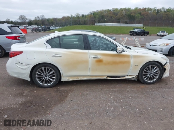 2019 Infiniti Q50 Luxe with VIN JN1EV7AP9KM513046, listed as a IAAI auction lot 41904330 with 51,608 mi miles and . Bid and sale history available at DreamBid. Image 13.