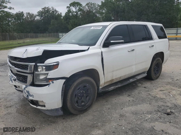 2016 Chevrolet Tahoe Commercial with VIN 1GNSKDECXGR409195, listed as a Copart auction lot 75385544 with 141,073 mi miles and Salvage Title. Bid and sale history available at carsss.com. Image 1.