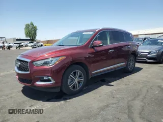 2020 Infiniti QX60 Luxe with VIN 5N1DL0MN2LC540513, listed as a Copart auction lot 63853305 with 64,084 mi miles and Salvage title. Bid and sale history available at DreamBid. Image 1.