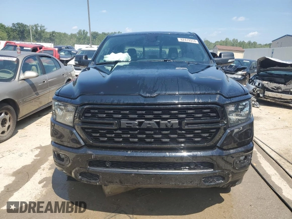 2022 Ram 1500 Big Horn with VIN 1C6RRFFG6NN283316, listed as a Copart auction lot 62419314 with 40,848 mi miles and Salvage Title. Bid and sale history available at carsss.com. Image 5.