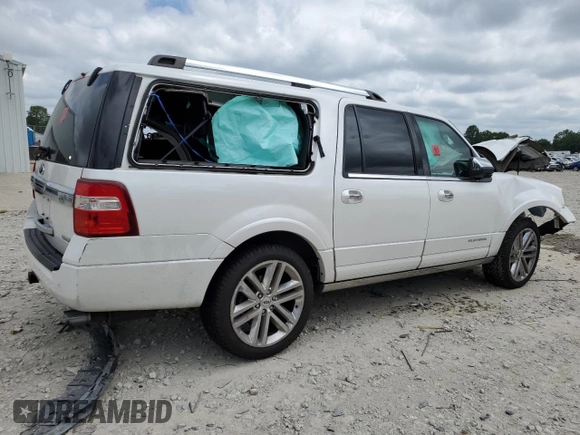 2016 Ford Expedition EL Platinum with VIN 1FMJK1MT4GEF10644, listed as a Copart auction lot 66174944 with 173,691 mi miles and Non Repairable. Bid and sale history available at carsss.com. Image 3.
