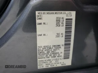 2019 Nissan Altima SR with VIN 1N4AL4CV8KC239152, listed as a Copart auction lot 76362054 with 98,575 mi miles and Non Repairable. Bid and sale history available at carsss.com. Image 13.