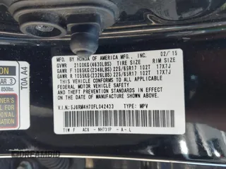 2015 Honda CR-V EX-L с VIN 5J6RM4H70FL042433, выставлен на аукционе IAAI как лот 42240435 с пробегом 128 030 миль миль и . История ставок и продаж доступна на DreamBid. Изображение 9.