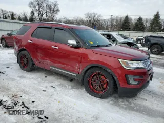 2017 Ford Explorer Platinum z VIN 1FM5K8HT3HGA14034, wystawiony jako Copart lot #45879575 z przebiegiem 100 996 mil mil oraz Nie do naprawy • Non repairable. Historia ofert i sprzedaży dostępna na DreamBid. Obrazek 4.