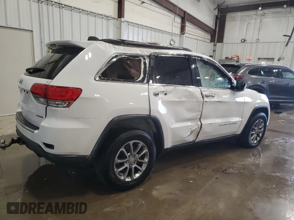 2014 Jeep Grand Cherokee Limited with VIN 1C4RJFBG7EC516248, listed as a Copart auction lot 47378375 with 86,730 mi miles and Non Repairable. Bid and sale history available at carsss.com. Image 3.