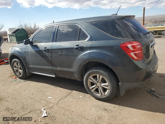 2017 Chevrolet Equinox LS with VIN 2GNALBEK8H1518799, listed as a Copart auction lot 89191695 with 0 mi miles and Salvage Title. Bid and sale history available at carsss.com. Image 2.