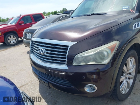 2013 Infiniti QX56 with VIN JN8AZ2NE9D9060178, listed as a IAAI auction lot 42058533 with 139,267 mi miles. Bid and sale history available at carsss.com. Image 6.