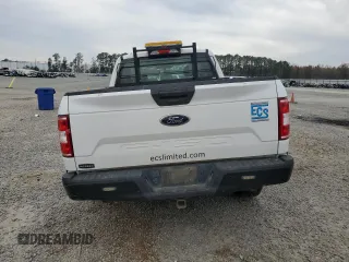 2019 Ford F-150 XL with VIN 1FTFX1E59KFA06511, listed as a Copart auction lot 80884844 with 104,543 mi miles and Salvage title. Bid and sale history available at DreamBid. Image 6.