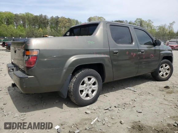 2006 Honda Ridgeline RTS z VIN 2HJYK16476H544699, wystawiony jako Copart lot #53528725 z przebiegiem 225 881 mil mil oraz Szkoda całkowita • Salvage title. Historia ofert i sprzedaży dostępna na DreamBid. Obrazek 3.