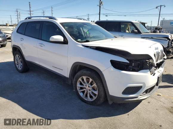 2020 Jeep Cherokee Latitude with VIN 1C4PJLCB8LD654719, listed as a Copart auction lot 63266675 with 83,070 mi miles and Salvage title. Bid and sale history available at DreamBid. Image 4.