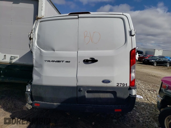 2023 Ford Transit Cargo with VIN 1FTYE1Y80PKA95744, listed as a Copart auction lot 46119335 with Not Provided miles and Salvage Title. Bid and sale history available at carsss.com. Image 6.