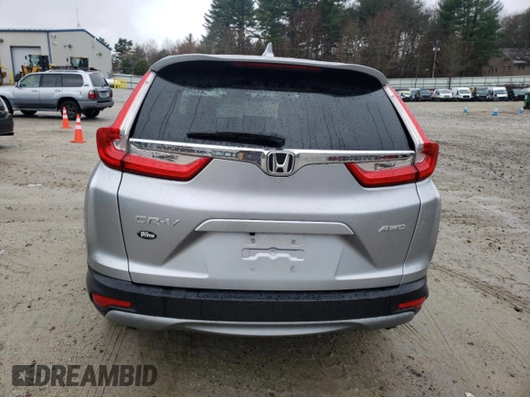 2019 Honda CR-V EX with VIN 2HKRW2H55KH654614, listed as a Copart auction lot 51593385 with 48,438 mi miles and Salvage Title. Bid and sale history available at carsss.com. Image 6.