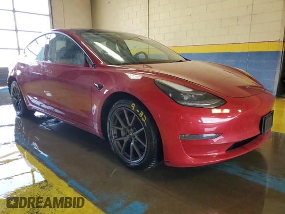 2022 Tesla Model 3 with VIN 5YJ3E1EA4NF288457, listed as a Copart auction lot 54330835 with 123,553 mi miles and Clean Title. Bid and sale history available at carsss.com. Image 4.