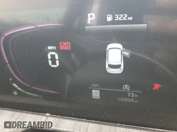 2024 Kia Telluride EX with VIN 5XYP34GC0RG486605, listed as a Copart auction lot 47658375 with 10,994 mi miles and Salvage Title. Bid and sale history available at DreamBid. Image 9.