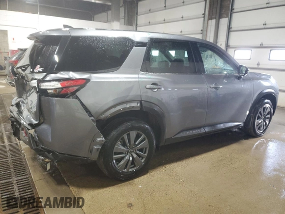 2023 Nissan Pathfinder S with VIN 5N1DR3AC0PC227940, listed as a Copart auction lot 47356705 with 21,338 mi miles and Salvage title. Bid and sale history available at DreamBid. Image 3.