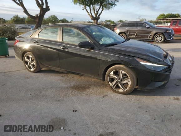 2023 Hyundai Elantra SEL with VIN 5NPLS4AG6PH099401, listed as a Copart auction lot 49340095 with 33,724 mi miles and Salvage Title. Bid and sale history available at DreamBid. Image 4.