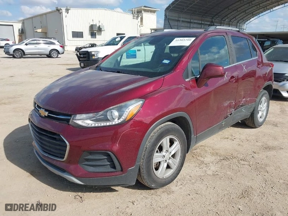 2017 Chevrolet Trax LT with VIN 3GNCJLSB5HL276352, listed as a IAAI auction lot 41505200 with 91,192 mi miles. Bid and sale history available at carsss.com. Image 2.