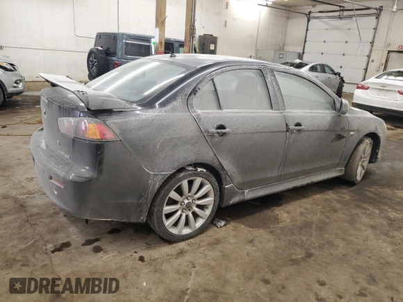 2011 Mitsubishi Lancer GTS with VIN JA32U8FW7BU010543, listed as a Copart auction lot 43706055 with 119,855 mi miles and Salvage Title. Bid and sale history available at carsss.com. Image 3.