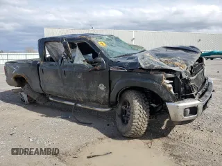 2015 Ford Super Duty F-250 SRW Lariat with VIN 1FT7W2BT4FEB31864, listed as a Copart auction lot 51575905 with 0 mi miles and Salvage Title. Bid and sale history available at carsss.com. Image 1.