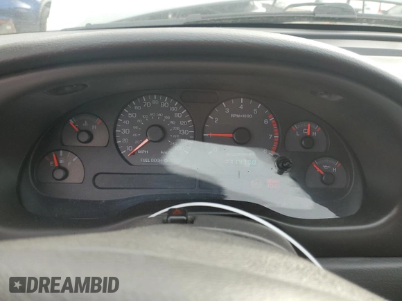 2000 Ford Mustang GT with VIN 1FAFP42X6YF295806, listed as a Copart auction lot 43957715 with 111,479 mi miles and Salvage Title. Bid and sale history available at carsss.com. Image 9.