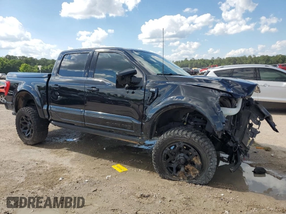 2021 Ford F-150 XL with VIN 1FTFW1E5XMFB70288, listed as a Copart auction lot 52735033 with 35,111 mi miles and Salvage Title. Bid and sale history available at carsss.com. Image 4.