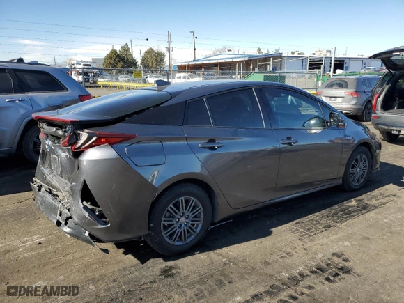 2017 Toyota Prius Prime Plus with VIN JTDKARFP2H3023059, listed as a Copart auction lot 44699265 with 72,275 mi miles and Salvage Title. Bid and sale history available at carsss.com. Image 3.