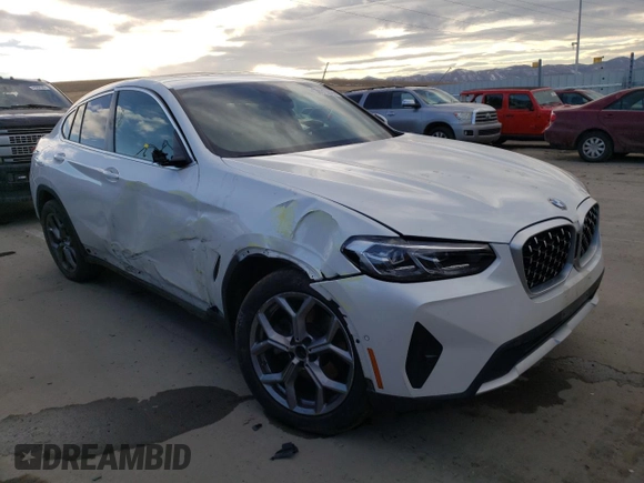 2023 BMW X4 xDrive30i with VIN 5UX33DT0XP9N66582, listed as a Copart auction lot 41864103 with 10,164 mi miles. Bid and sale history available at carsss.com. Image 4.