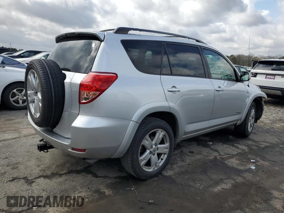 2007 Toyota RAV4 Sport with VIN JTMZD32V975060331, listed as a Copart auction lot 47826525 with 121,392 mi miles and Salvage Title. Bid and sale history available at carsss.com. Image 3.
