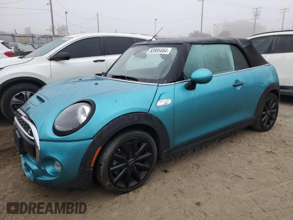 2019 MINI Convertible Cooper S z VIN WMWWG9C56K3E40260, wystawiony jako Copart lot #82885464 z przebiegiem 117 256 mil mil oraz Szkoda całkowita • Salvage title. Historia ofert i sprzedaży dostępna na DreamBid. Obrazek 1.
