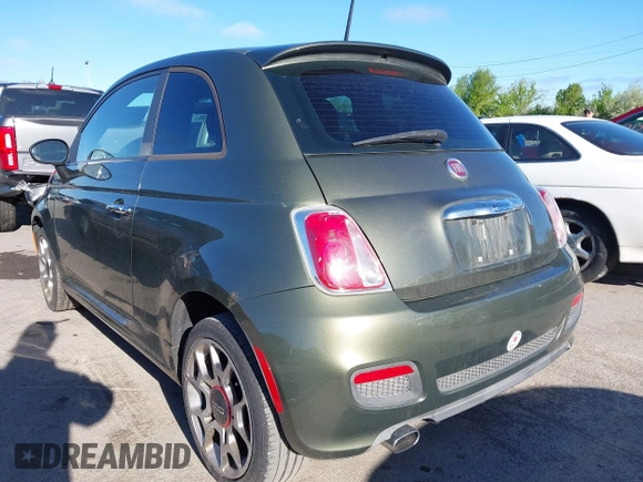 2012 FIAT 500 Sport z VIN 3C3CFFBRXCT119275, wystawiony jako IAAI lot #42133950 z przebiegiem 98 715 mil mil oraz . Historia ofert i sprzedaży dostępna na DreamBid. Obrazek 3.