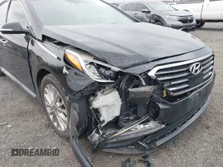 2015 Hyundai Sonata Limited with VIN 5NPE34AF3FH106073, listed as a IAAI auction lot 41705413 with 107,405 mi miles and . Bid and sale history available at carsss.com. Image 6.