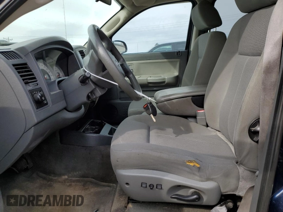 2006 Dodge Dakota SLT with VIN 1D7HW48K36S534305, listed as a Copart auction lot 50949035 with 185,537 mi miles and Salvage Title. Bid and sale history available at carsss.com. Image 7.