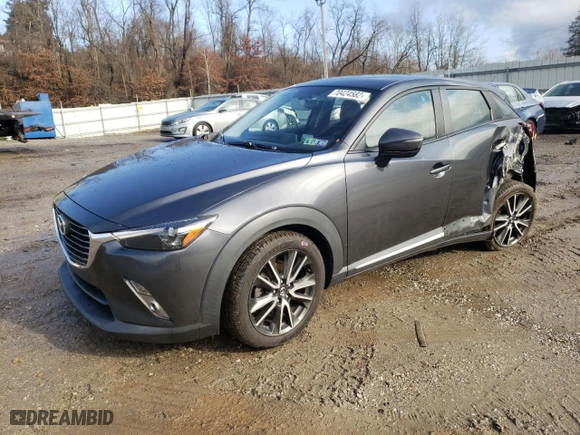 2016 Mazda CX-3 Grand Touring with VIN JM1DKBD75G0109742, listed as a Copart auction lot 70424582 with 62,225 mi miles. Bid and sale history available at carsss.com. Image 1.