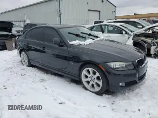 2011 BMW 3 Series 328i xDrive with VIN WBAPK7C57BA772711, listed as a Copart auction lot 80191064 with 0 mi miles and Salvage Title. Bid and sale history available at carsss.com. Image 4.