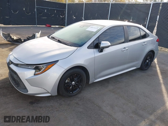 2020 Toyota Corolla L with VIN 5YFDPRAEXLP024439, listed as a IAAI auction lot 40974525 with 75,481 mi miles. Bid and sale history available at carsss.com. Image 2.